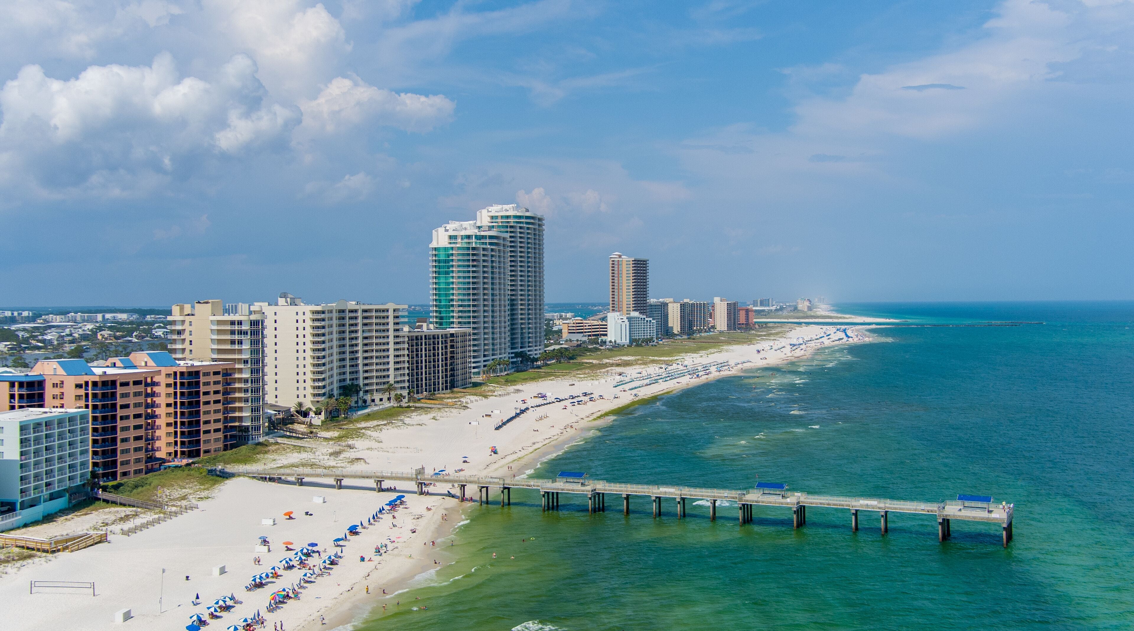Cotton Bayou beach in Orange Beach, Alabama